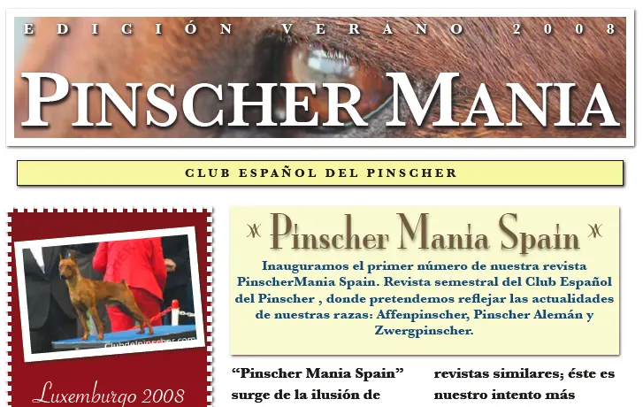 Revista Spain Pinscher Mania