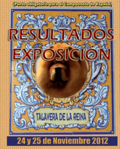 Resultados Exposición Canina Talavera de la reina punto obligatorio 2012