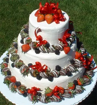 Pastel de fresas