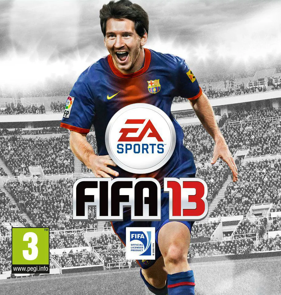 La caratula portada oficial del FIFA 13 es toda para Messi!