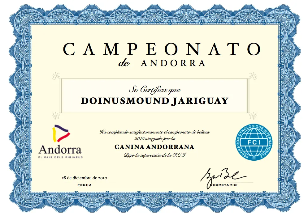 Ch. DoinusMound Jariguay, Toma Castaña!