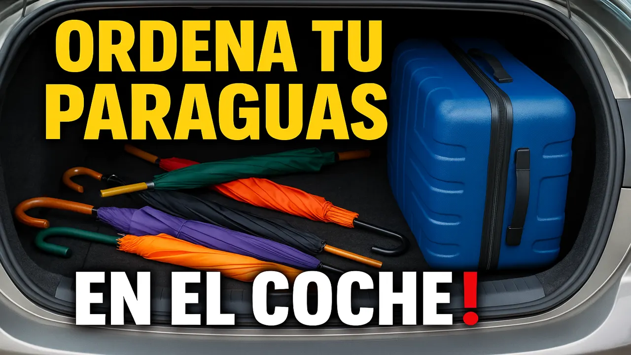 Soporte 3D para colgar el paraguas en el maletero (ISOFIX hack)