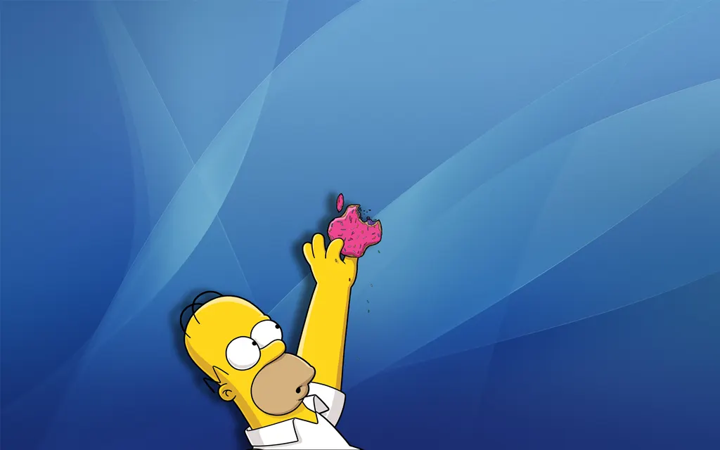 wallpaper Mac + Simpson + Leopard